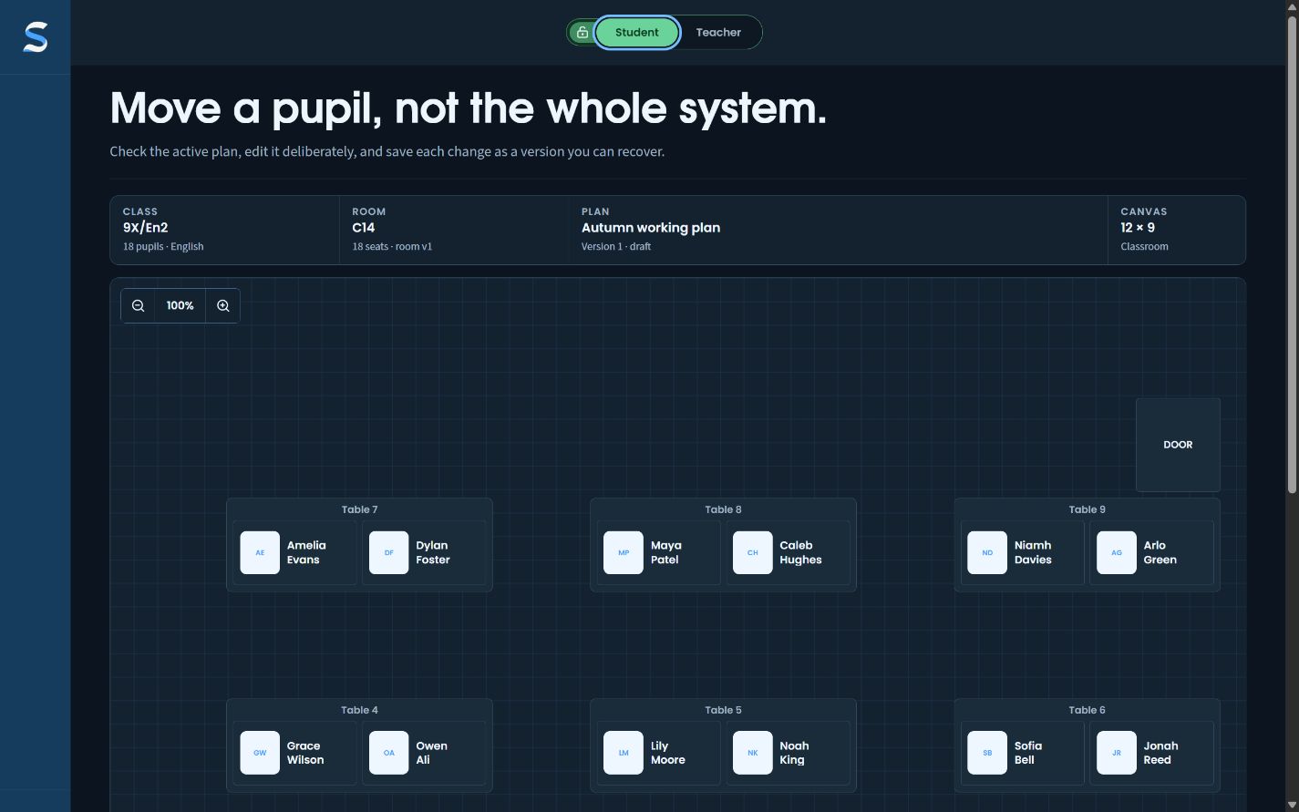 The names-only student view held without a separate plan copy.